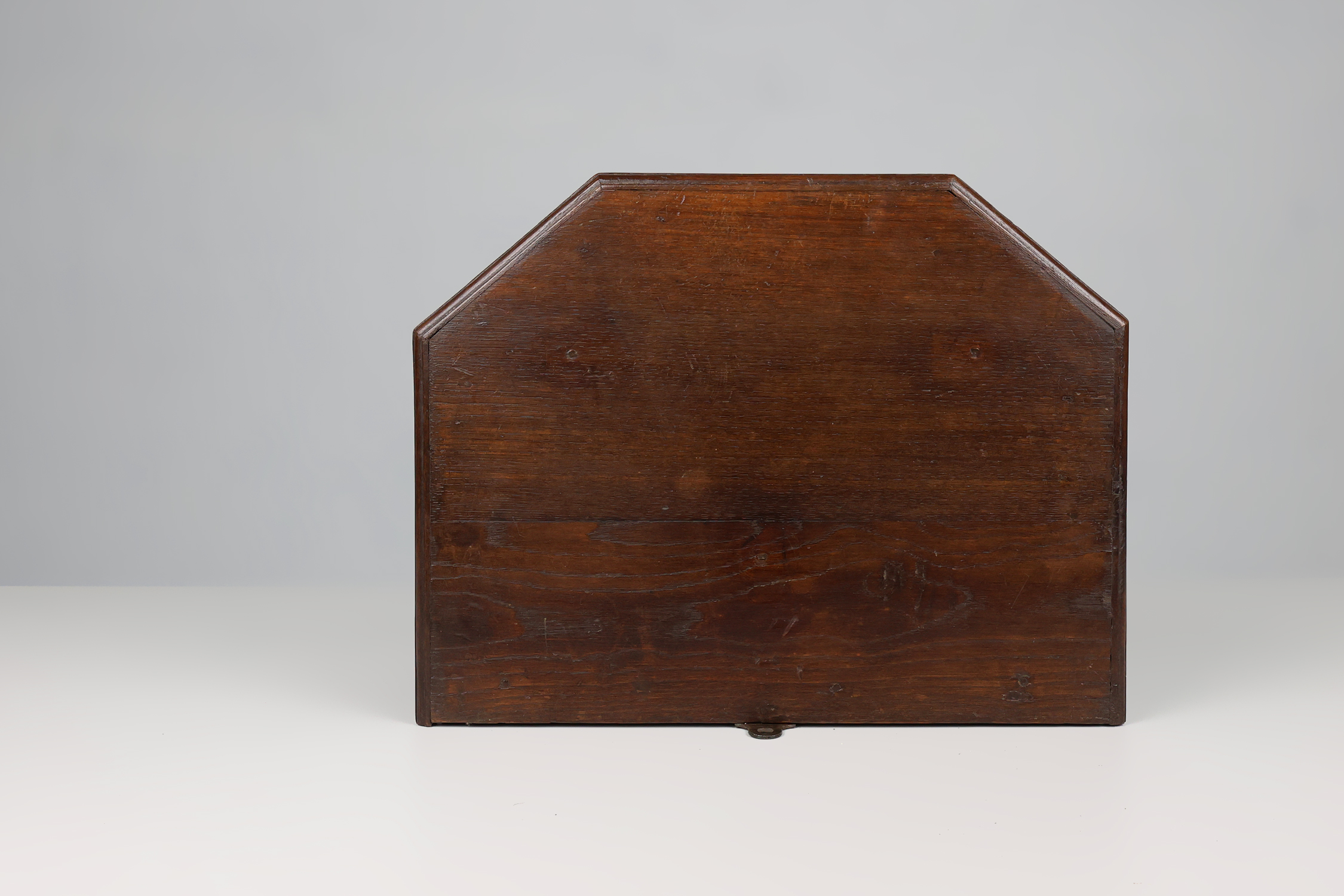 19th Century Art Deco Architectural wall mounted console in oak, France thumbnail